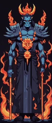 pillar of fire,fire master,fire devil,death god,fire background,cauldron,emperor,burning torch,flaming torch,torch-bearer,fire siren,high priest,throne,flickering flame,skordalia,wild emperor,destroy,cleanup,smouldering torches,gas flame,Unique,Pixel,Pixel 01