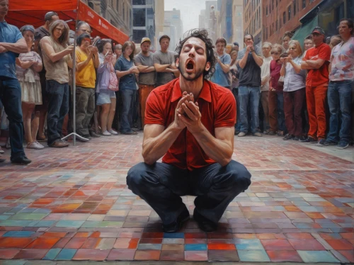 man praying,boy praying,praying woman,woman praying,prayer,girl praying,kneeling,praying hands,house of prayer,meditation,worship,street performer,religious celebration,contemporary witnesses,church painting,pentecost,self hypnosis,pray,oil painting on canvas,the listening,Conceptual Art,Oil color,Oil Color 05