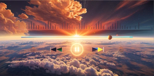 sky space concept,the pillar of light,sunburst background,life stage icon,music border,orbital,heaven gate,equinox,sunrise in the skies,portals,arc,panoramical,beam,airspace,futuristic landscape,golden border,beam of light,astral traveler,electric arc,soundwaves