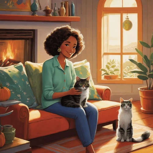 girl studying,relaxing reading,cat mom,sci fiction illustration,author,reading,warmth,bookworm,tiana,book illustration,indoors,ritriver and the cat,pet portrait,indoor,artist portrait,cg artwork,tea and books,read a book,little girl reading,coffee and books,Illustration,Black and White,Black and White 17
