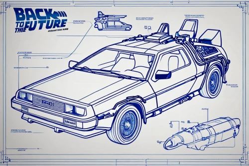 delorean dmc-12,brock coupe,80's design,the style of the 80-ies,amc eagle,ford maverick,cd cover,hatchback,subaru rex,toyota ae85,subaru brat,notchback,buick y-job,muscle car cartoon,blueprint,retro vehicle,car outline,volkswagen beetlle,golf car vector,geo metro,Unique,Design,Blueprint