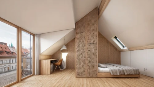 room divider,cubic house,modern room,sleeping room,sky apartment,loft,danish room,children's bedroom,canopy bed,bedroom,danish house,daylighting,shared apartment,archidaily,timber house,attic,house hevelius,penthouse apartment,wooden sauna,lattice windows