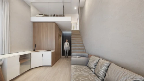 hallway space,room divider,sky apartment,railway carriage,aircraft cabin,modern room,inverted cottage,travel trailer,walk-in closet,3d rendering,capsule hotel,train compartment,christmas travel trailer,shared apartment,interior modern design,houseboat,multihull,cabin,house trailer,render