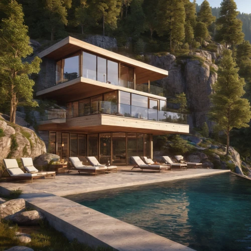house by the water,house in the mountains,luxury property,house in mountains,holiday villa,chalet,house with lake,pool house,render,3d rendering,summer house,summer cottage,dunes house,modern house,beautiful home,luxury home,the cabin in the mountains,swiss house,holiday home,eco hotel,Photography,General,Natural