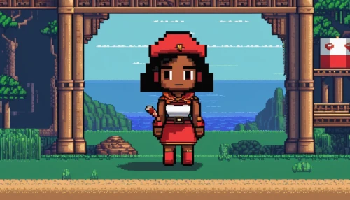 pixel art,mushroom hat,red tunic,little red riding hood,wooden mockup,red riding hood,adventure game,sossusvlei,sultana,pixel,shopkeeper,red coat,polynesian,game character,android game,frame mockup,cocoa,coral guardian,farofa,collected game assets,Unique,Pixel,Pixel 01