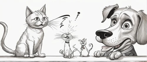 dog cartoon,dog illustration,dog and cat,cat cartoon,cute cartoon image,dog - cat friendship,sniffing,dog training,dog line art,dog drawing,dog whistle,canina,canines,animated cartoon,tom and jerry,playing dogs,dog school,cartoon cat,veterinary,obedience training,Illustration,Abstract Fantasy,Abstract Fantasy 23