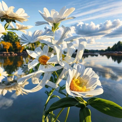 australian daisies,white daisies,siberian chrysanthemum,shasta daisy,white cosmos,flower in sunset,sun daisies,white water lilies,pond flower,lily water,daisies,white chrysanthemums,flower water,fall flowers,maine,white flowers,autumn daisy,water flower,autumn flowers,white chrysanthemum