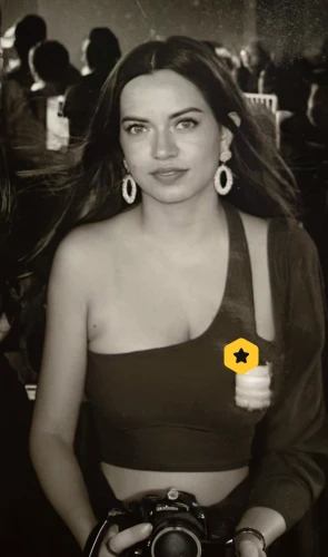 paparra,silphie,yellow purse,gordita,camera,tv reporter,edit,indian celebrity,halina camera,athene brama,journalist,mexican,a girl with a camera,in photoshop,ammo,indian,her,yellow background,nikon,disposable camera