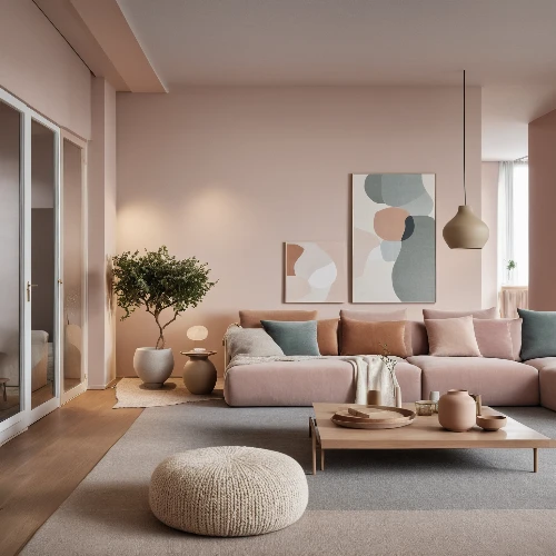 livingroom,soft furniture,living room,apartment lounge,modern living room,modern decor,an apartment,danish furniture,modern room,gold-pink earthy colors,sitting room,sofa set,interior design,interiors,pink chair,apartment,sofa,home interior,contemporary decor,the living room of a photographer,Photography,General,Realistic