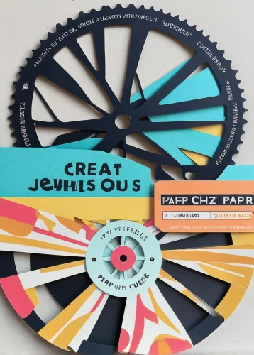 prize wheel,derailleur gears,cog wheels,coffee wheel,pineapple sprocket,crankset,brake disc,bicycle wheel,groupset,disc brake,front disc,hub gear,iron wheels,bike pop art,discs,cheese wheel,bicycle wheel rim,gears,bike colors,spokes,Unique,Paper Cuts,Paper Cuts 05