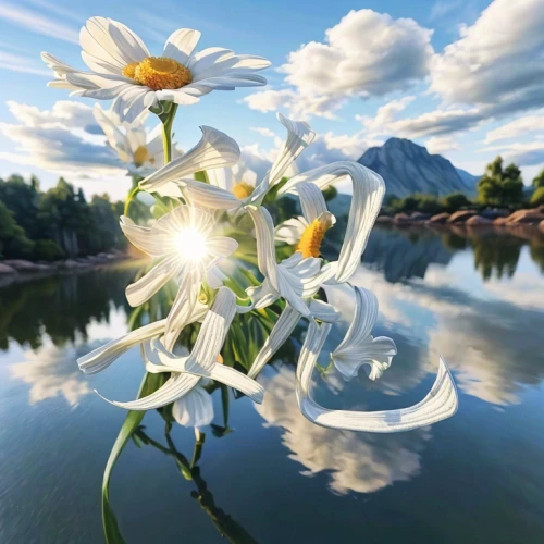 avalanche lily,water flower,flower of water-lily,hymenocallis,lilies of the valley,pond flower,flower water,white lily,lily water,flowers png,white water lilies,white water lily,flower in sunset,water lotus,lily flower,sun reflection,lilium candidum,lillies,flower art,lilly of the valley