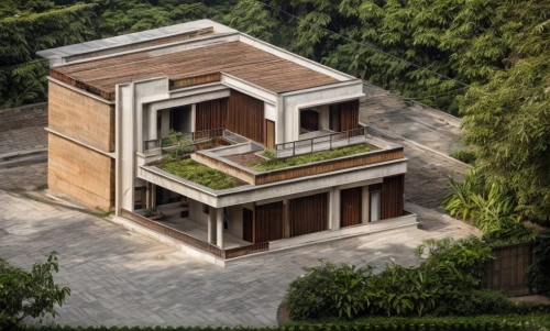 3d rendering,garden elevation,build by mirza golam pir,cubic house,residential house,eco-construction,model house,modern house,timber house,wooden house,house shape,frame house,cube house,house drawing,two story house,small house,grass roof,residence,dunes house,floorplan home,Architecture,Villa Residence,Transitional,Mediterranean Organic