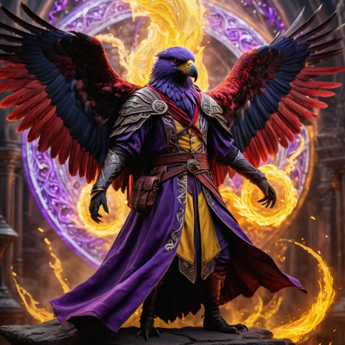archangel,the archangel,dodge warlock,king of the ravens,undead warlock,raven rook,magus,the hummingbird hawk-purple,garuda,emperor,argus,raven bird,uriel,horus,magistrate,wing purple,phoenix rooster,corvin,nebula guardian,paysandisia archon,Photography,General,Fantasy