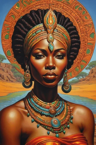 african woman,african art,african american woman,beautiful african american women,afro-american,afroamerican,african culture,afro american,black woman,tassili n'ajjer,afro american girls,oil painting on canvas,nigeria woman,black women,namib,cleopatra,african,cameroon,khokhloma painting,african-american,Illustration,Realistic Fantasy,Realistic Fantasy 41