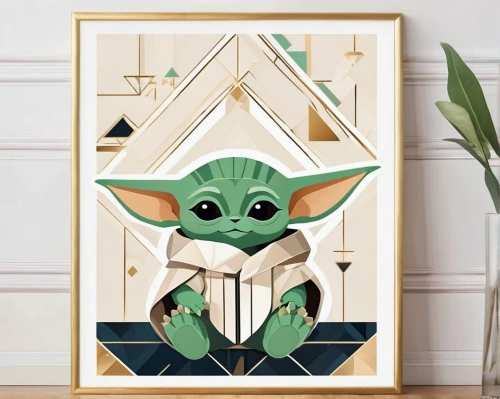 yoda,frame border illustration,frame illustration,framed paper,bamboo frame,vector illustration,nursery decoration,vector graphic,ivy frame,green folded paper,art deco frame,vector art,vector design,jedi,watercolor frame,cg artwork,wicket,frame border drawing,gold foil art deco frame,copper frame,Illustration,Vector,Vector 18