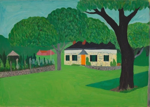 cottage,home landscape,village scene,house in the forest,summer cottage,cottages,green landscape,villa,farmhouse,little house,rural landscape,bungalow,house painting,woman house,khokhloma painting,private estate,olle gill,farm house,danish house,braque francais,Art,Artistic Painting,Artistic Painting 09