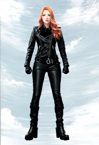black widow,clary,super heroine,scarlet witch,leather boots,femme fatale,knee-high boot,actionfigure,captain marvel,action figure,women's boots,riding boot,huntress,black suit,avenger,black leather,steel-toed boots,marvel figurine,boots turned backwards,katniss,Common,Common,Japanese Manga