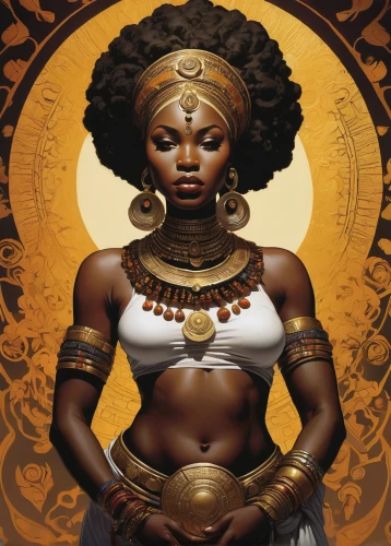 african art,african woman,african culture,beautiful african american women,warrior woman,priestess,african american woman,black woman,cleopatra,ancient egyptian girl,afro american girls,afro-american,afroamerican,afro american,black women,pharaonic,goddess of justice,nigeria woman,prosperity and abundance,voodoo woman,Illustration,American Style,American Style 06