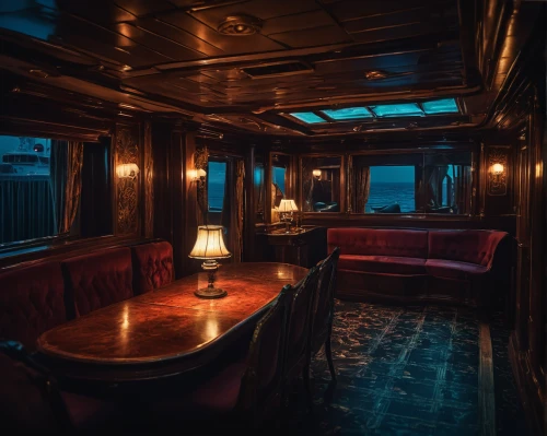 railway carriage,railroad car,train car,rail car,train compartment,charter train,houseboat,riverboat,passenger car,ghost train,empty interior,streetcar,interiors,royal yacht,wooden carriage,bus from 1903,disused trains,wheelhouse,breakfast on board of the iron,piano bar,Photography,General,Fantasy