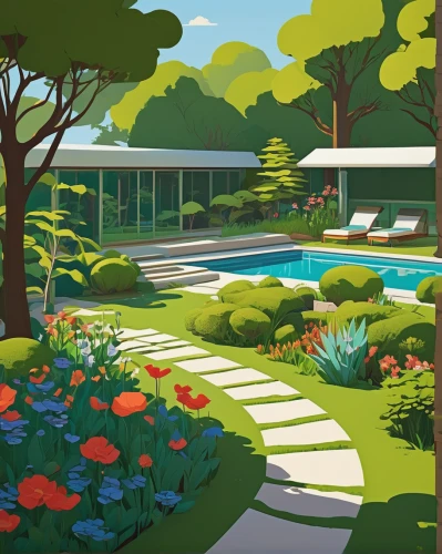 gardens,landscaping,landscape designers sydney,home landscape,garden of plants,pool house,lilly pond,mid century modern,landscape design sydney,the garden,spring garden,green garden,garden design sydney,garden,backyard,roof landscape,garden buildings,outdoor pool,summer cottage,english garden,Illustration,Vector,Vector 03