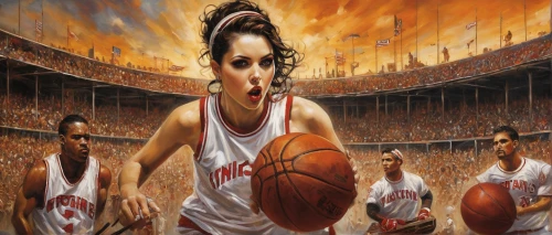 woman's basketball,basketball player,women's basketball,girls basketball,basketball,girls basketball team,basketball autographed paraphernalia,sports girl,basket,sports,game illustration,the game,outdoor basketball,sports game,youth sports,sci fiction illustration,wall & ball sports,sports collectible,ball sports,streetball,Illustration,Realistic Fantasy,Realistic Fantasy 10