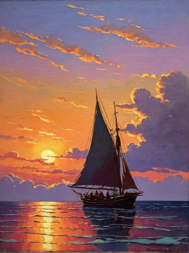 sailboat,sail boat,sailing boat,sailing orange,sailing-boat,scarlet sail,sailing,sail ship,sea sailing ship,regatta,sailboats,sailing vessel,boat landscape,sailing ship,catamaran,oil painting,boat on sea,el mar,sail,swollen sail air,Art,Classical Oil Painting,Classical Oil Painting 23