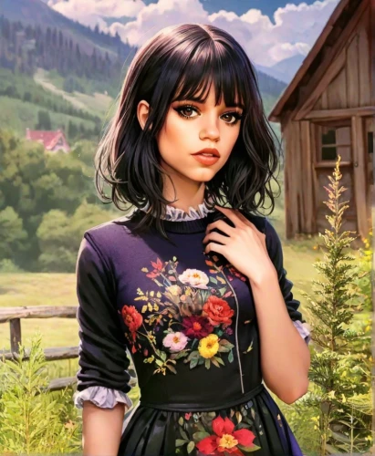 rosa ' amber cover,country dress,beautiful girl with flowers,girl in flowers,fantasy portrait,portrait background,vanessa (butterfly),springtime background,girl picking flowers,romantic portrait,spring background,floral background,flower background,fantasy picture,gothic portrait,romantic look,countrygirl,meteora,floral,prairie rose