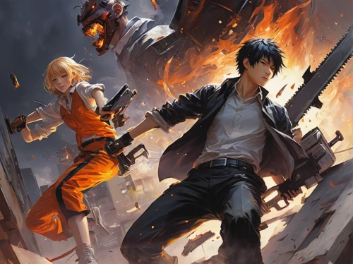 game illustration,sci fiction illustration,cg artwork,explosions,dragon slayers,fire background,explosion,renegade,gunkanjima,yakitori,game art,children of war,burning earth,dragon slayer,fire land,fire planet,yang,book cover,detonator,violet evergarden,Conceptual Art,Oil color,Oil Color 03