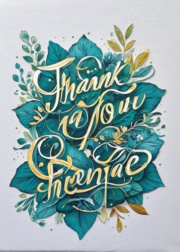 thank you card,thank you note,hand lettering,greetting card,greeting card,braque francais,gratitude,floral greeting card,lettering,frenchie,frame border illustration,freelance,frame illustration,gold foil art,fragrant,calligraphic,franz,typography,fragrance,give thanks,Illustration,Realistic Fantasy,Realistic Fantasy 12