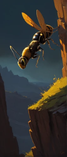 drone bee,giant bumblebee hover fly,bumblebee fly,wasp,hover fly,hornet hover fly,wild bee,flying insect,drawing bee,bee colony,bee friend,bumble-bee,artificial fly,western honey bee,swarm of bees,bees,hover flying,bumble bee,syrphid fly,bee-dome,Conceptual Art,Oil color,Oil Color 12