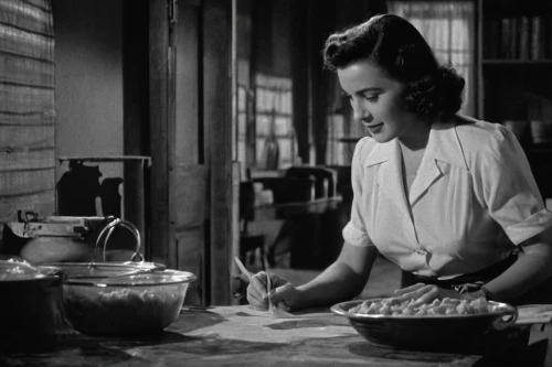 teresa wright,olivia de havilland,1940 women,ingrid bergman,girl in the kitchen,casablanca,girl with cereal bowl,rear window,jane russell-female,fountainhead,jean simmons-hollywood,housework,hitch,woman holding pie,joan crawford-hollywood,southern cooking,cleaning woman,maureen o'hara - female,lillian gish - female,the girl in nightie,Photography,Black and white photography,Black and White Photography 08