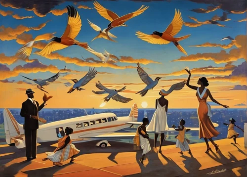 torah,israel,mitzvah,hebrew,migration,doves of peace,flying birds,tel aviv,pilgrims,shofar,flock of birds,genesis land in jerusalem,bird migration,seagulls flock,birds flying,flock home,a flock of pigeons,mural,migrate,magen david,Illustration,Realistic Fantasy,Realistic Fantasy 21