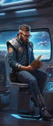 sci fiction illustration,cg artwork,the bus space,cyberpunk,mailman,bus driver,traveller,man on a bench,pilot,amtrak,star-lord peter jason quill,cargo,librarian,courier,game illustration,background image,glider pilot,train of thought,courier driver,train compartment,Conceptual Art,Daily,Daily 01
