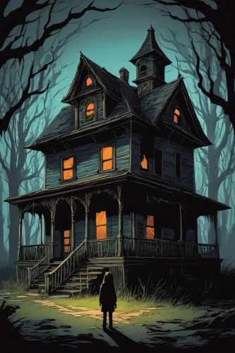 house silhouette,the haunted house,witch's house,witch house,haunted house,lonely house,creepy house,halloween illustration,halloween poster,old home,house,little house,house painting,apartment house,the house,halloween and horror,house in the forest,halloween scene,doll's house,old house,Conceptual Art,Fantasy,Fantasy 09