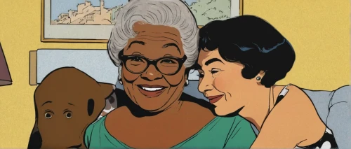 grandparents,black couple,old couple,animated cartoon,grandparent,mother and grandparents,pensioners,ella fitzgerald,african american woman,elderly people,cartoon people,granny,two people,senior citizens,retro cartoon people,chitterlings,pensioner,black women,elderly person,old people,Illustration,Black and White,Black and White 10