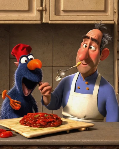 ratatouille,sesame street,ernie and bert,cookery,red cooking,the muppets,cooking show,cooking vegetables,chef,cooks,nungesser and coli,pepper and salt,cooking,chicken run,edible parrots,southern cooking,food and cooking,chefs,men chef,antipasta,Art,Classical Oil Painting,Classical Oil Painting 30