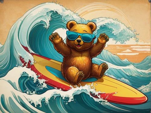 surfing,scandia bear,surfer,bear market,surf kayaking,surf,surfboard,sun bear,bear kamchatka,surfboat,bear guardian,kayaker,great bear,bear,kite boarder wallpaper,bodyboarding,left hand bear,cute bear,surfboard shaper,slothbear,Illustration,Retro,Retro 03