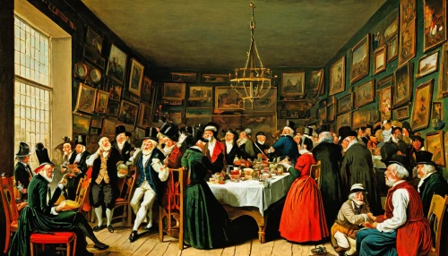 the conference,the dining board,dining room,academic dress,long table,meticulous painting,board room,portuguese galley,dinner party,partiture,the court,drinking establishment,the order of cistercians,drinking party,academic conference,leittafel,church painting,round table,the consignment,apéritif,Art,Classical Oil Painting,Classical Oil Painting 39
