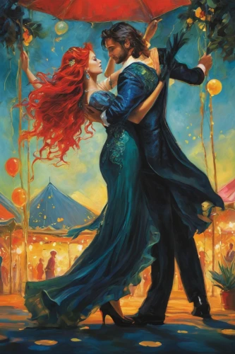 latin dance,argentinian tango,dancing couple,ballroom dance,salsa dance,waltz,flamenco,tango,tango argentino,dancers,dancesport,dancing,dancing flames,romantic scene,valse music,dance,amorous,fire dance,dance with canvases,young couple,Illustration,Realistic Fantasy,Realistic Fantasy 16