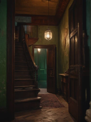 hallway,the threshold of the house,victorian,house entrance,creepy doorway,stairwell,outside staircase,staircase,hallway space,doll's house,old home,victorian style,attic,stairway,atmospheric,threshold,house painting,the little girl's room,wooden path,house number 1,Photography,General,Commercial