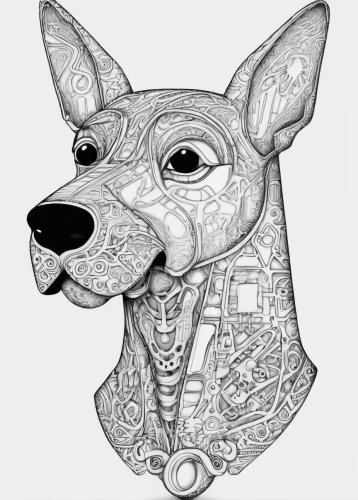 pharaoh hound,dog line art,line art animal,animal line art,pinscher,dog illustration,podenco canario,basenji,chihuahua,sphynx,line art animals,doberman,german pinscher,lancashire heeler,dobermannt,coloring page,deer illustration,thai ridgeback,the french bulldog,canidae,Illustration,Black and White,Black and White 11