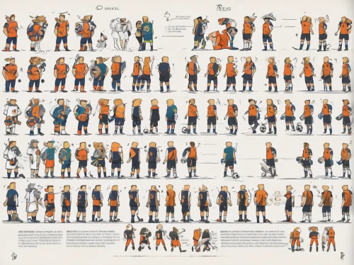 vector people,district 9,greek gods figures,game characters,miners,dwarves,people characters,forest workers,orange robes,year of construction staff 1968 to 1977,characters,lumberjack pattern,eight-man football,paper dolls,catalog,football players,sports collectible,biblical narrative characters,character animation,comic characters,Unique,Design,Character Design