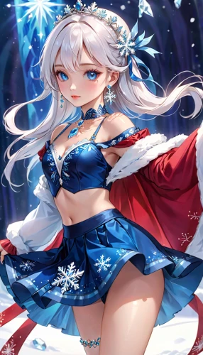 winterblueher,snowflake background,christmas snowflake banner,christmas snowy background,blue snowflake,ice queen,patriotic,snowflake,winter background,christmas angel,red white blue,snowflakes,patriot,suit of the snow maiden,christmas star,kantai collection sailor,snow flake,delta sailor,elsa,christmas banner,Anime,Anime,General