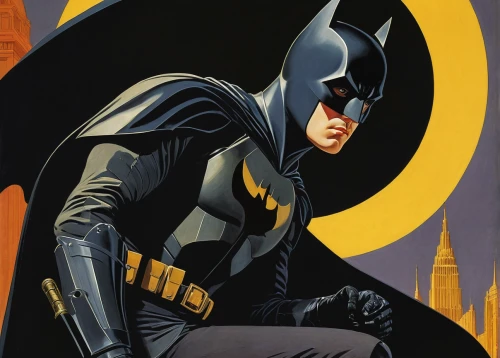 batman,nite owl,bat,lantern bat,catwoman,cowl vulture,dark suit,painting easter egg,bats,hanging bat,bat smiley,the suit,megabat,crime fighting,caped,wall,riddler,kneeling,detail shot,robin,Illustration,Retro,Retro 15