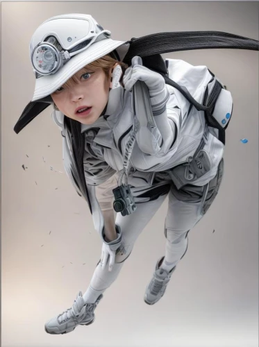 exoskeleton,protective suit,silver,climbing helmet,tracer,cyborg,3d figure,lindsey stirling,paratrooper,figure of paragliding,futuristic,teabag,digital compositing,minibot,astronaut suit,spacesuit,rc model,gyro,mecha,pubg mascot,Common,Common,Photography