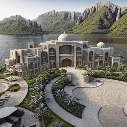 luxury property,mansion,luxury home,luxury real estate,marble palace,landscape designers sydney,oman,largest hotel in dubai,landscape design sydney,3d rendering,bendemeer estates,atlantis,golf resort,jumeirah,emirates palace hotel,build by mirza golam pir,large home,luxury hotel,asian architecture,water palace,Architecture,Urban Planning,Aerial View,Urban Design