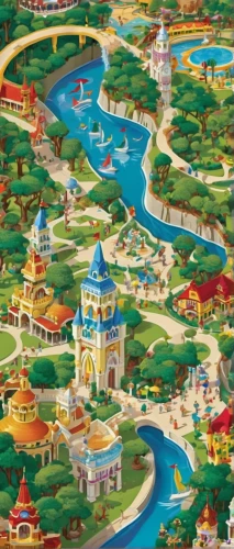 shanghai disney,the disneyland resort,jigsaw puzzle,disneyland park,popeye village,rainbow world map,disneyland paris,korean folk village,resort town,escher village,walt disney world,tokyo disneyland,legoland,fantasy city,oktoberfest background,disney-land,chinese background,playmat,fantasy world,theme park,Illustration,Retro,Retro 08