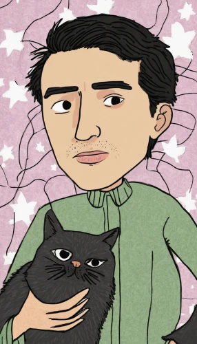 ritriver and the cat,nori,cartoon cat,cat kawaii,my clipart,kawaii patches,two cats,domestic cat,unagi,cat lovers,shirakami-sanchi,cat child,the cat and the,jiji the cat,cat cartoon,self portrait,self-portrait,cat vector,human and animal,anime cartoon,Illustration,Children,Children 06