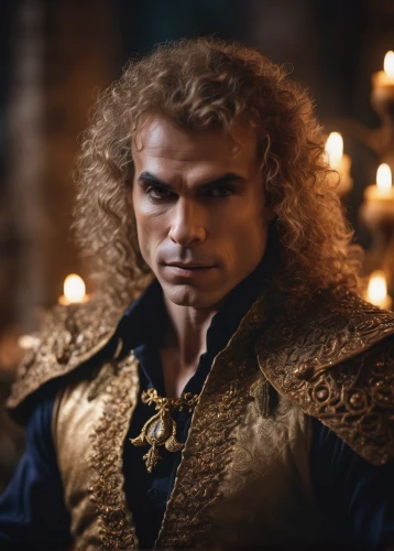 htt pléthore,cullen skink,male elf,smouldering torches,candlemaker,melchior,male character,carpathian,tyrion lannister,haighlander,valentin,leonardo devinci,daemon,golden candlestick,the archangel,dracula,cavalier,merlin,romantic portrait,king ortler,Photography,General,Cinematic