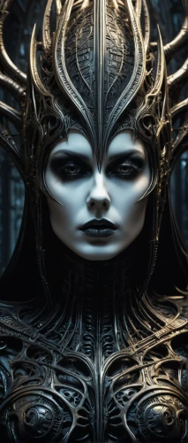 the enchantress,medusa,masquerade,biomechanical,queen of the night,mirror of souls,alien warrior,priestess,masque,fractalius,gorgon,sorceress,the carnival of venice,dark elf,medusa gorgon,meridians,dark art,goddess of justice,humanoid,apophysis,Illustration,Realistic Fantasy,Realistic Fantasy 46